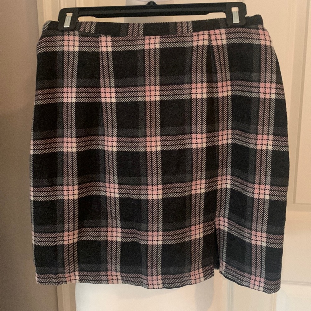 Adorable Pink & Grey Plaid Mini